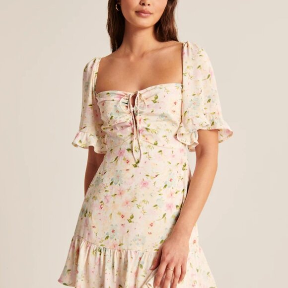 Abercrombie & Fitch Double Keyhole Flirty Mini Dress - Picture 5 of 8